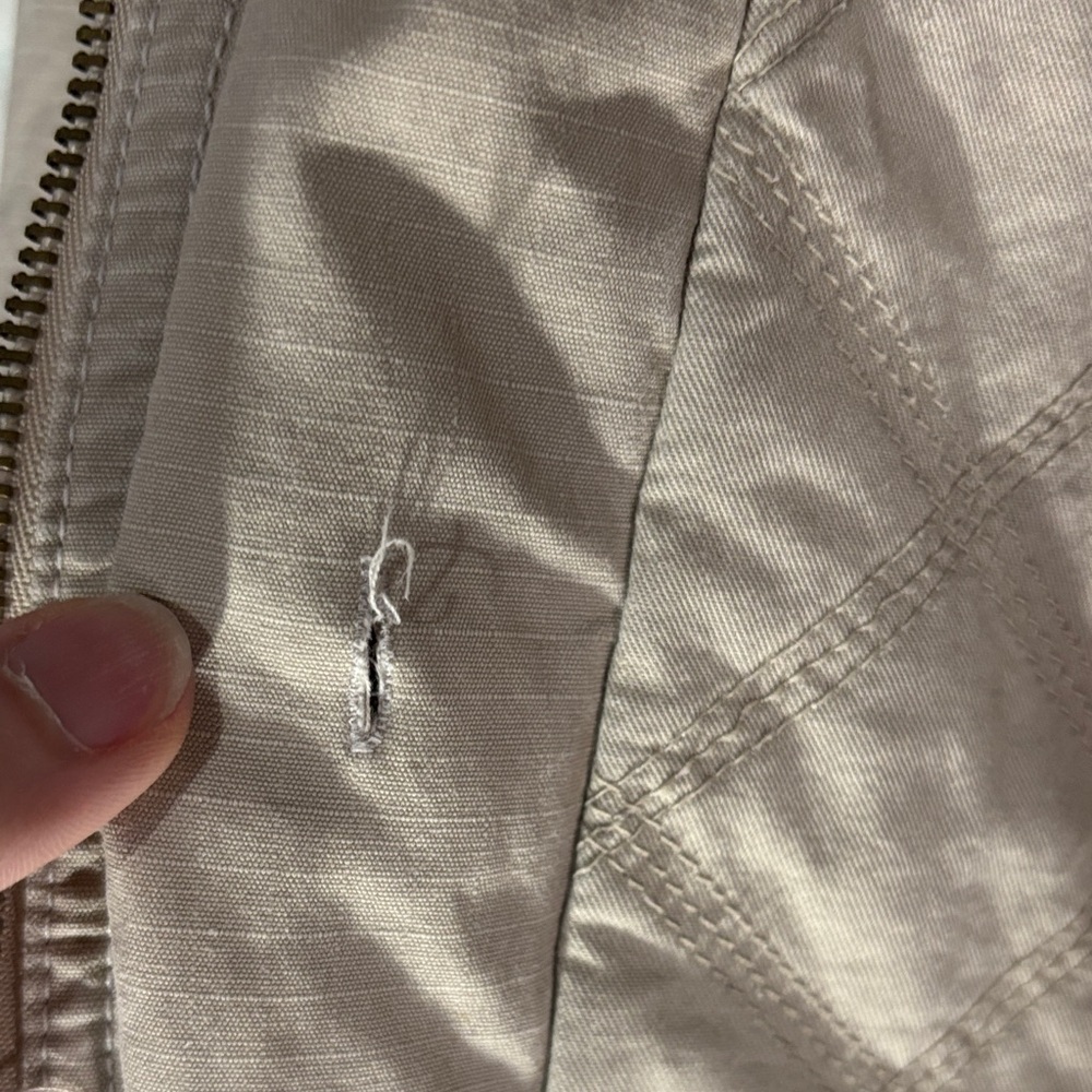 American Eagle Outfitters Beige Hooded Utility Jacket - Picture 16 of 16